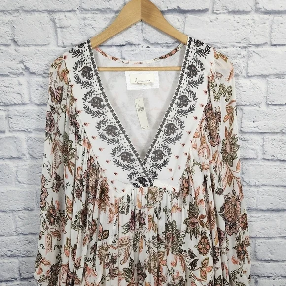 Anthropologie V-neck Long Sleeve Dress - Picture 11 of 16